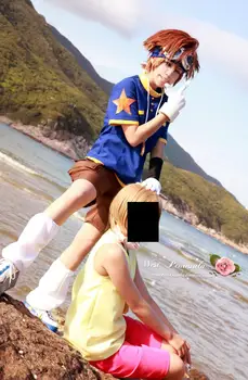 Digimon çünkü Digimon Macera anime erkek kadın cosplay Yüksek Kaliteli moda kostüm tam set Üstü + şort 1