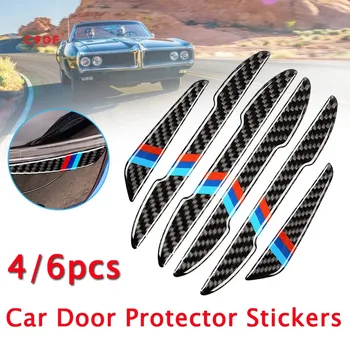 4/6 Adet BMW Araba Kapı kenar koruyucu Scratch Koruyucu Tampon Trim Kalıplama Anti Scratch Sticker dikiz aynası Koruma Sticker