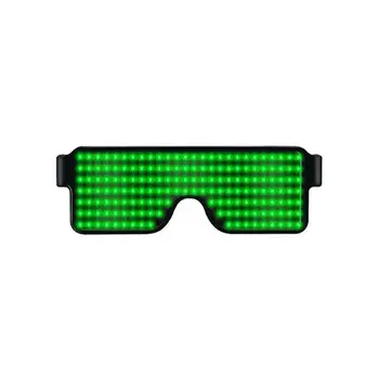 Yeni 8 Modları Hızlı Flaş LED parti gözlüğü USB şarj Aydınlık Gözlük Noel Parti Malzemeleri Dropshipping Konser ışık Oyuncaklar 4