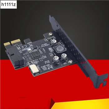 YENI PCI Express 2. 0X1 USB 3.2 Gen1 19Pin + TİP-E Genişleme Kartı PCIe Ön Tip-C Adaptör Yükseltici Tip-E USB3. 2 A ANAHTAR 5 Gbps Kart