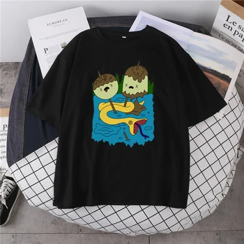 Marceline ve Prenses Sakız T Shirt Kadın Büyük Boy T Shirt Streetwear Tops harajuku tişört Rahat Kısa Kollu Tee Gömlek