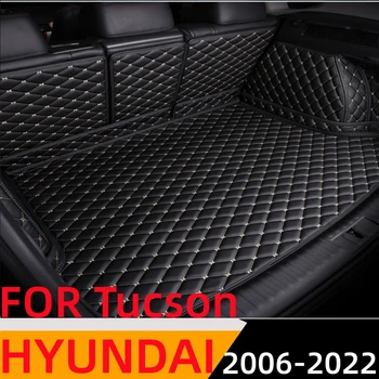 Sinjayer Su Geçirmez Son Derece Kaplı Araba OTO Gövde Mat Kuyruk Boot Pad Halı Kapak Arka Kargo Astarı HYUNDAİ Tucson 2006-2022 İçin