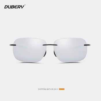 DUBERY Erkekler Çerçevesiz Güneş Gözlüğü Sürüş Shades Açık Spor Balıkçılık güneş gözlüğü Ultralight Çerçeve Fotokrom Sonnenbrille UV400 1