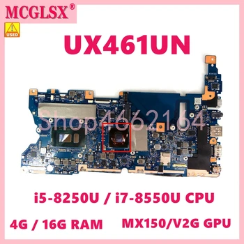 UX461UN ı5/ı7-8th CPU MX150/2G 4G/16G RAM Anakart Asus Zenbook Flip 14 UX461U UX461UA UX461UN Laptop Anakart Kullanılan