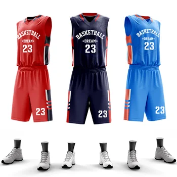 Özel Ucuz Erkek basketbol formaları Nefes basketbol üniforması %100 % Polyester basketbol tişörtü Okul Takımı Giysileri Gençlik