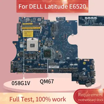 CN - 058G1V 058G1V Laptop anakart DELL Latitude E6520 Dizüstü Anakart LA-6562P QM67