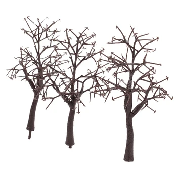 10 adet Model Ağaçları Manzara Modeli Yapay Düzeni Orman Diorama, Bina Modeli