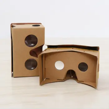 Google Karton VR Kutusu DIY VR Sanal Gerçeklik 3D Gözlük Mıknatıs VR Kutusu Denetleyici 3D VR Gözlük iPhone Samsung için