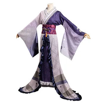Genshin Darbe Raiden Shogun Cosplay Kostüm Kimono Kıyafetler Cadılar Bayramı Karnaval Elbise 2