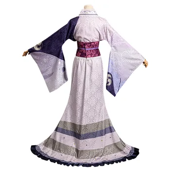 Genshin Darbe Raiden Shogun Cosplay Kostüm Kimono Kıyafetler Cadılar Bayramı Karnaval Elbise 3