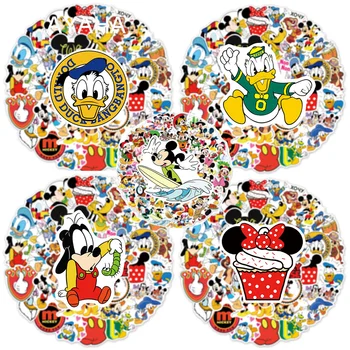 50pcs Disney Çizgi film Mickey Çocuklar için Fare Çıkartmalar DIY Bagaj Laptop Scrapbooking Sevimli Sticker Çıkartmaları Günlük su Geçirmez Oyuncak